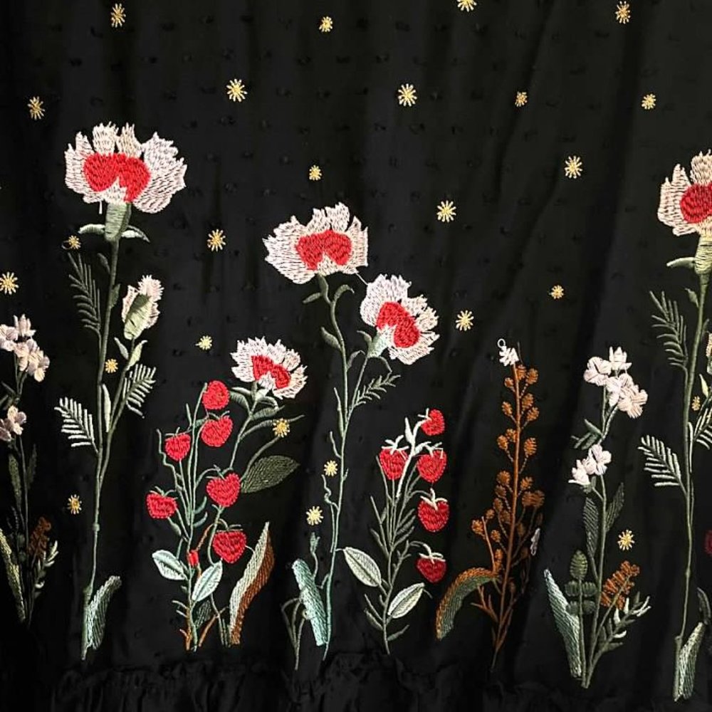 Entro Embroidered top with sheer detail - Picture 2 of 4
